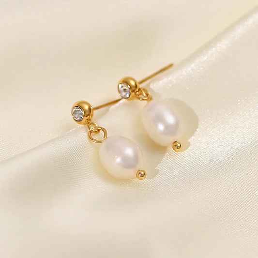 Dewdrop Pearl Studs