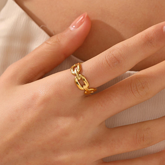 Golden Loop Ring