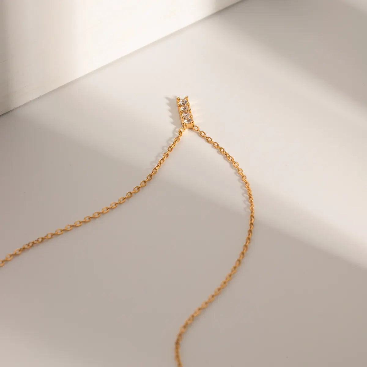 Four-Stone Bar Necklace