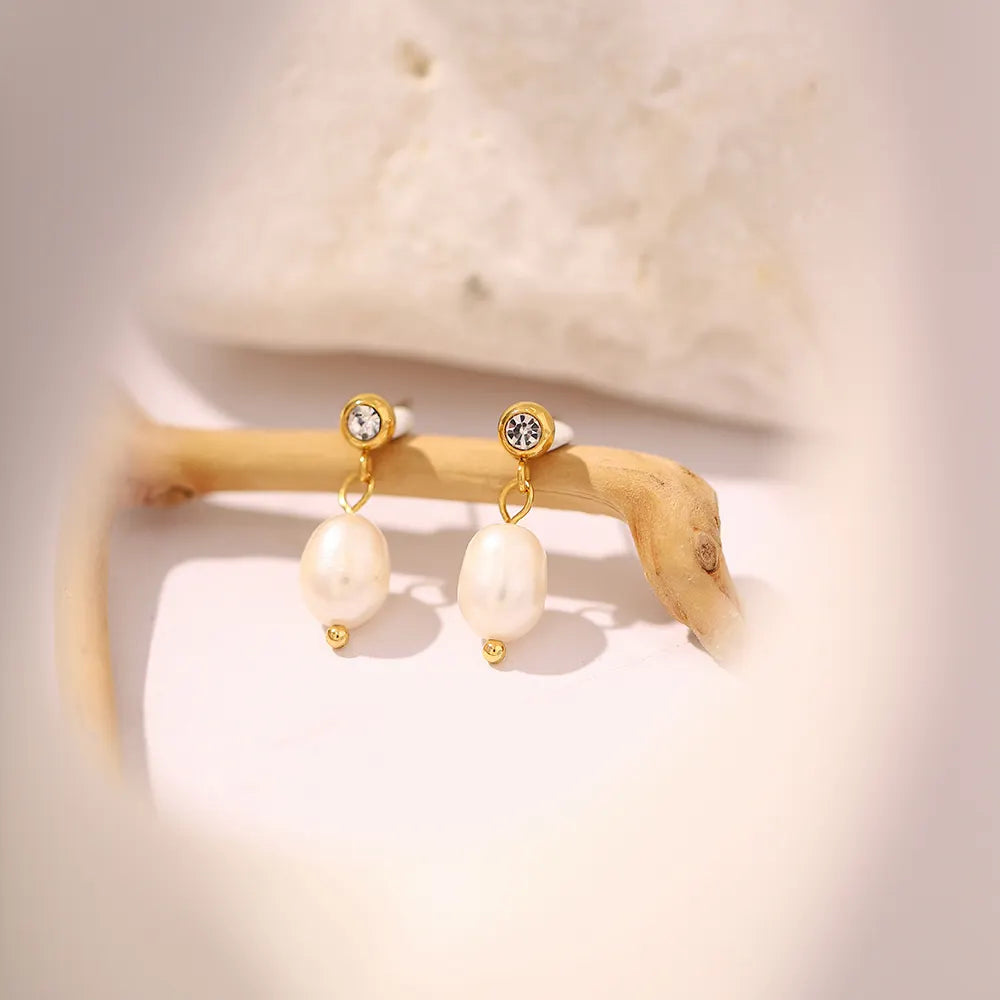 Dewdrop Pearl Studs
