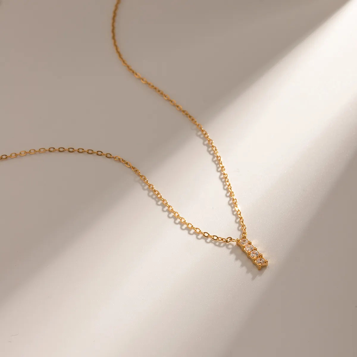 Four-Stone Bar Necklace
