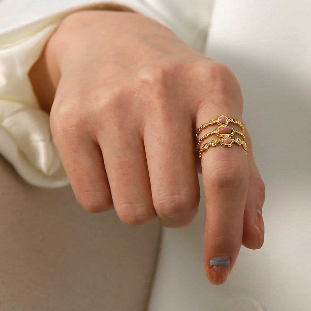 Roselle Stacked Ring