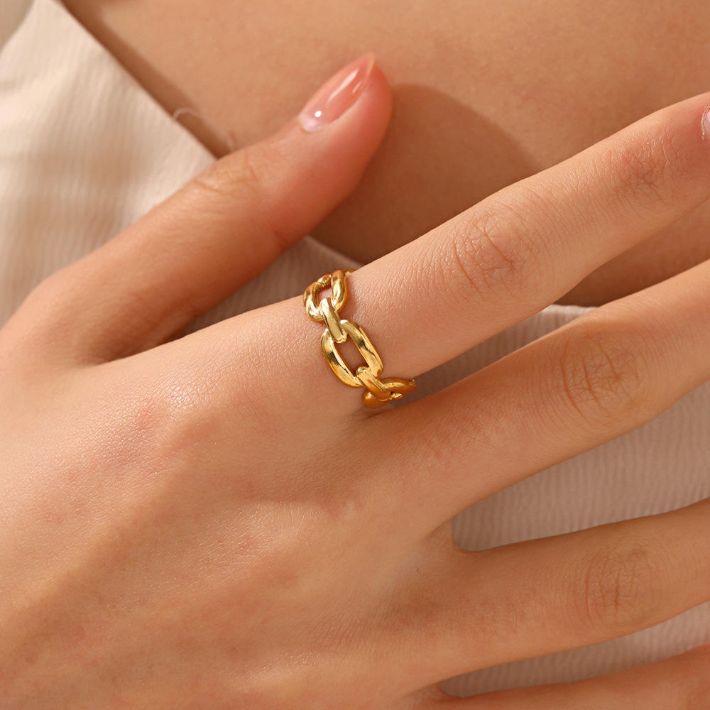 Golden Loop Ring