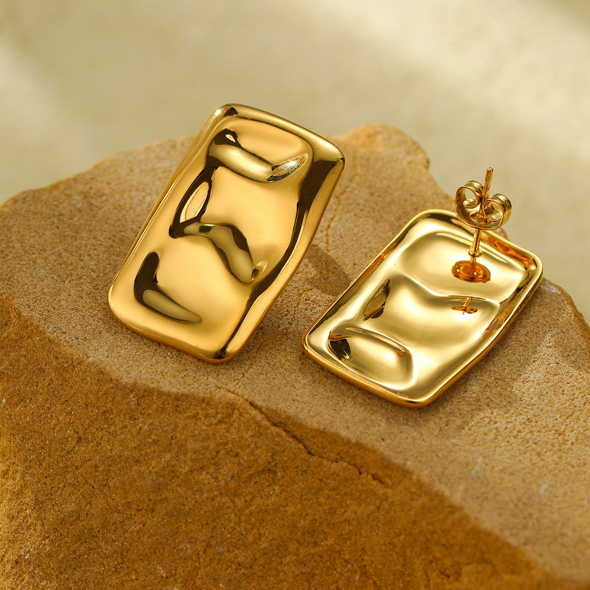 Molten Gold Studs